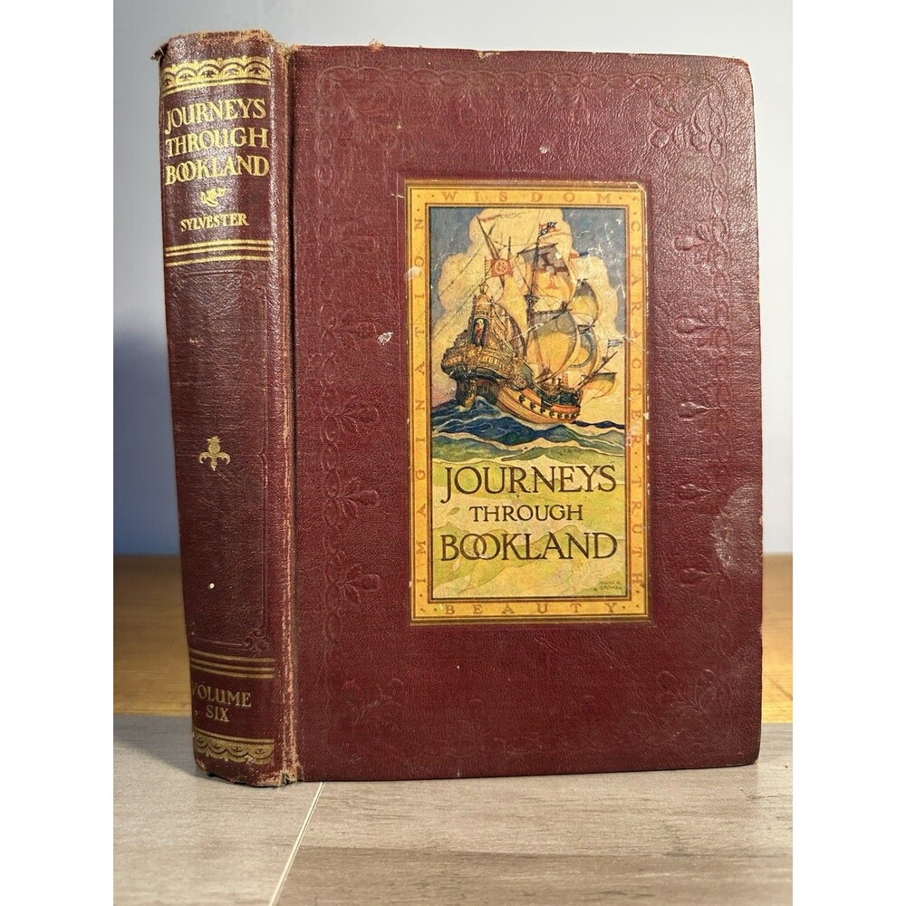 Journeys Through Bookland Vol 6 1922 Illustrated Children Literature Hardcover